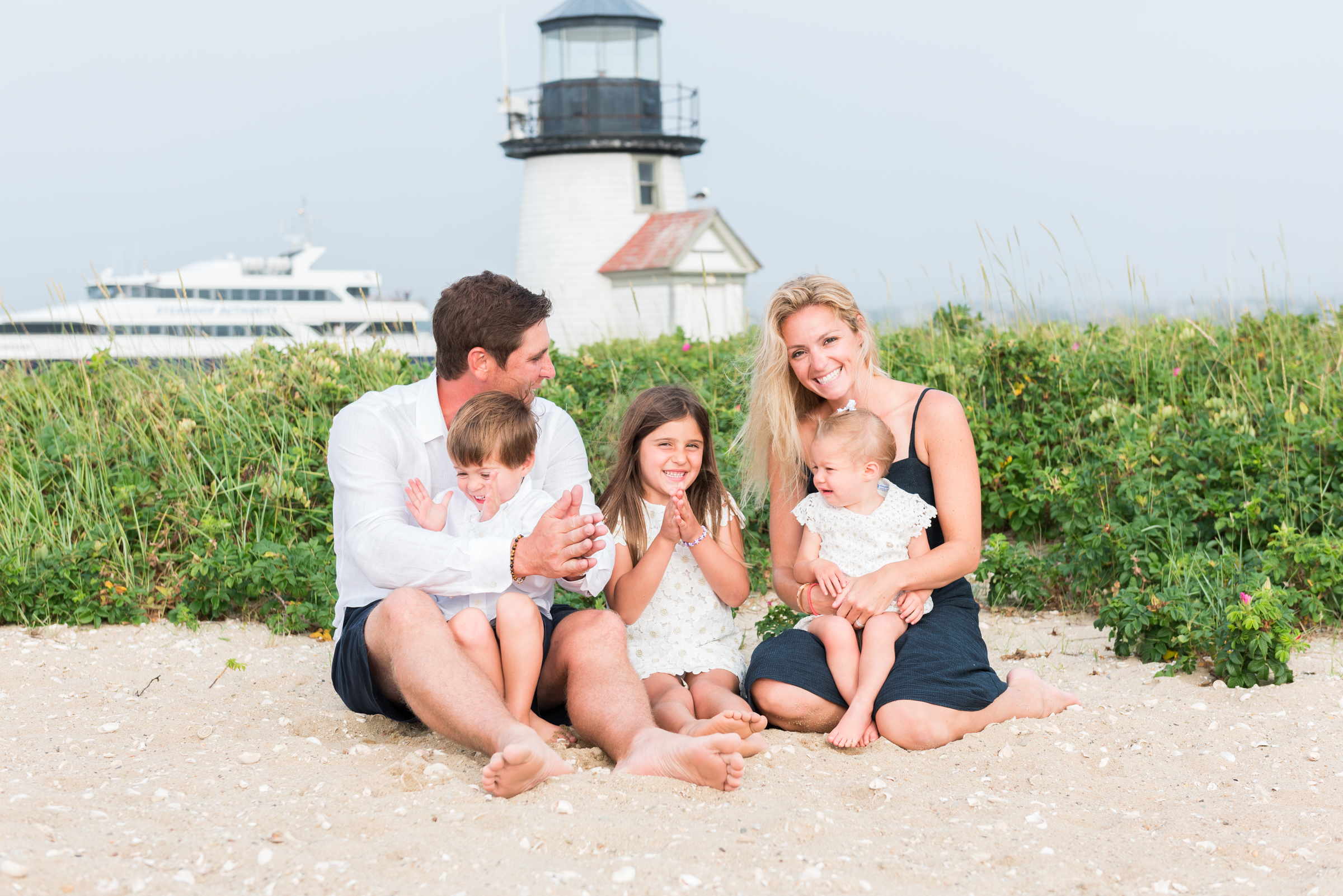 Nantucket Brant Point Lighthouse Family Session